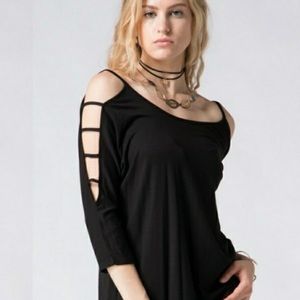 Black Sleeve detailed top